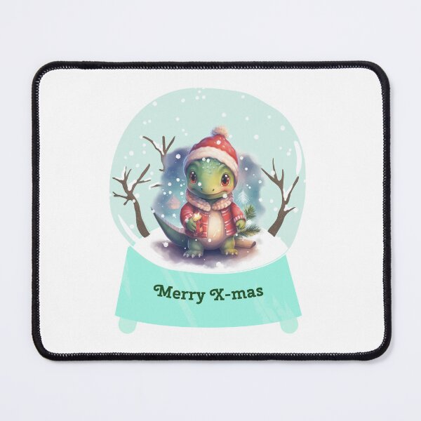 Item preview, Dinosaur Christmas in Snow Globe T Rex Christmas designed and sold by OliveAndSnow.