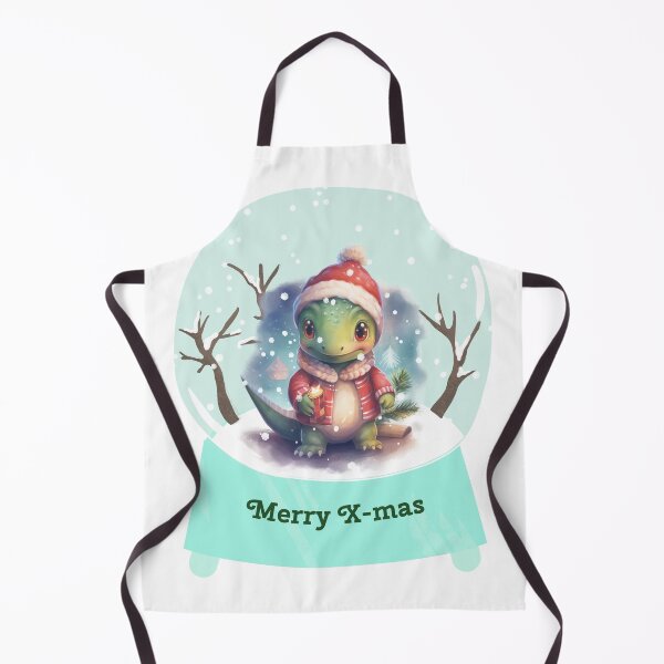 Item preview, Dinosaur Christmas in Snow Globe T Rex Christmas designed and sold by OliveAndSnow.