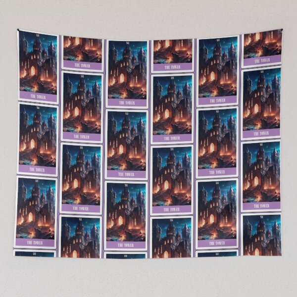 Item preview, the tower - swiftie tarot card designed and sold by sadieillust.