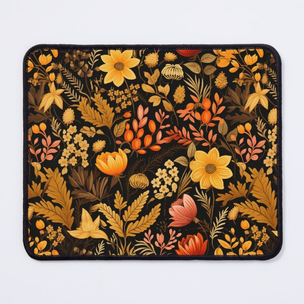 Item preview, Autumn bouquet of leaves and flowers, fantastic, colorful tile, pattern designed and sold by LuckyFamily.