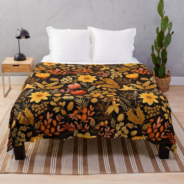 Item preview, Autumn bouquet of leaves and flowers, fantastic, colorful tile, pattern designed and sold by LuckyFamily.
