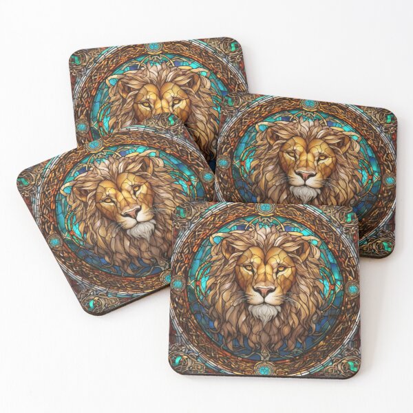 Item preview, AI • Lion • Stained Glass • IX designed and sold by Mortinus.