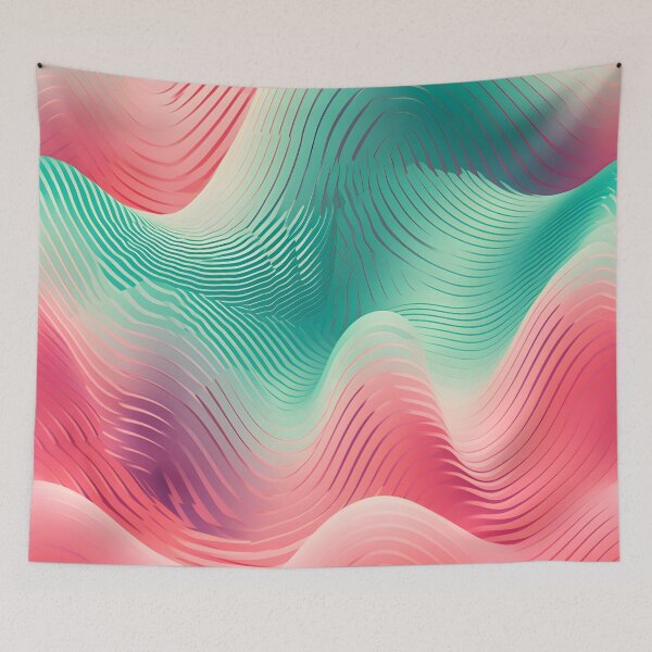 Item preview, Pastel Rhythms: Harmonious Wave Abstract designed and sold by VectorPlace.