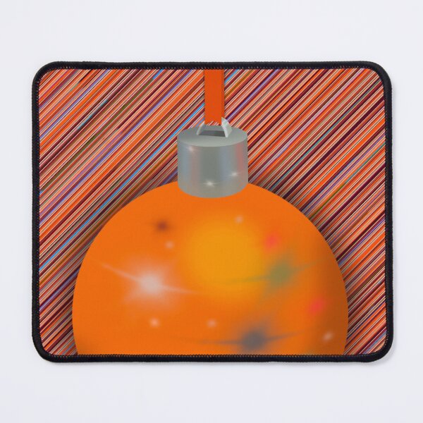 Item preview, Orange Glass Christmas Ball designed and sold by Wayne Young Arts.