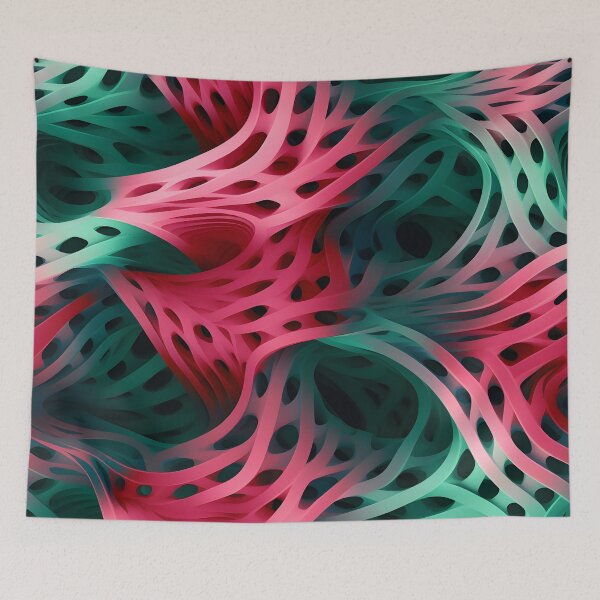 Item preview, Emerald and Ruby: Dynamic Organic Abstract designed and sold by VectorPlace.