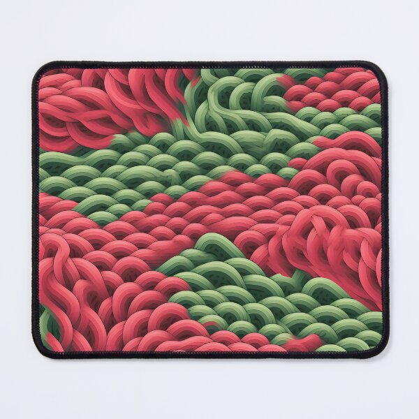 Item preview, Vibrant Twisted Textures: Red and Green Waves designed and sold by VectorPlace.
