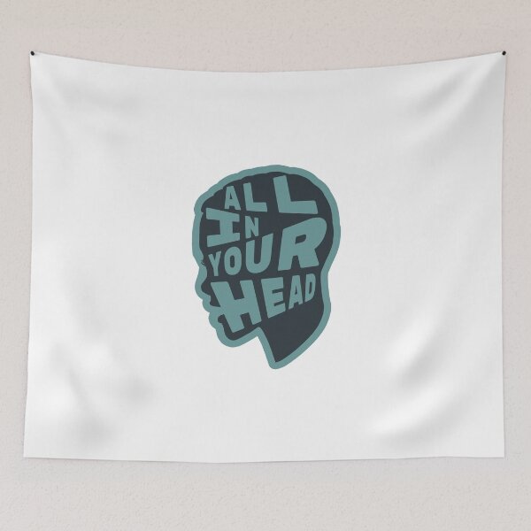 Item preview, It's all in your head. Blue designed and sold by Perke8.