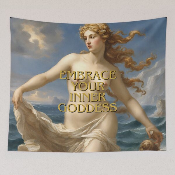 Item preview, Aphrodite Greek Goddess of Love and Beauty Quote designed and sold by TheLocoShop.