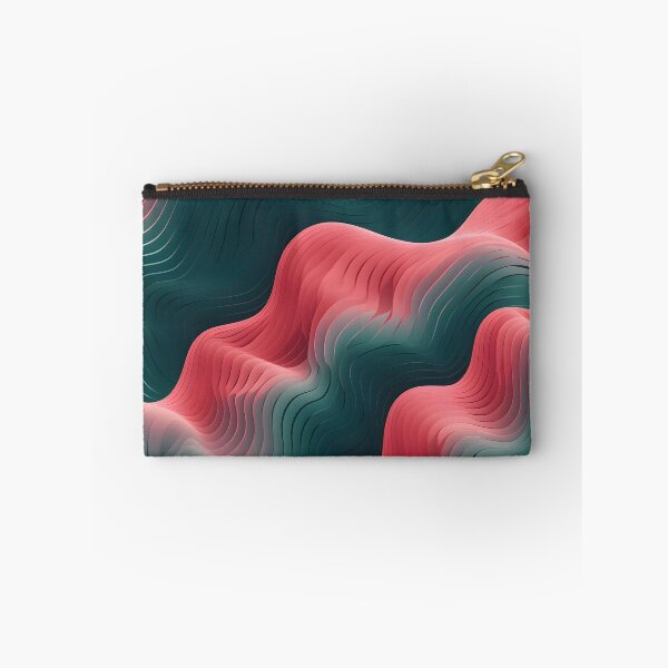 Item preview, Crimson Waves: Red and Teal Abstract Layers designed and sold by VectorPlace.