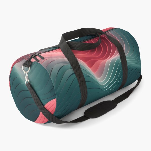 Item preview, Crimson Waves: Red and Teal Abstract Layers designed and sold by VectorPlace.