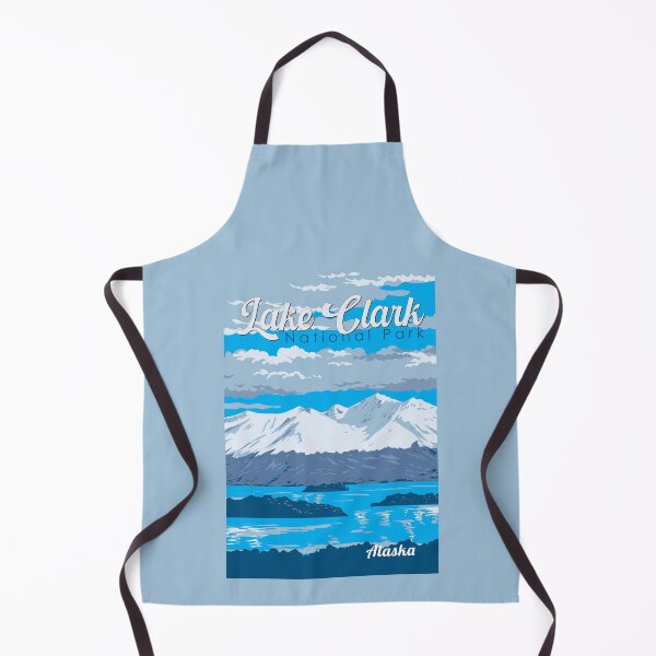 Item preview, Lake Clark National Park Illustration Travel Art Vintage designed and sold by KrisSidDesigns.
