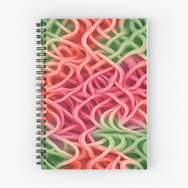 Item preview, Entwined Elegance: Pink and Green Abstract Weave designed and sold by VectorPlace.