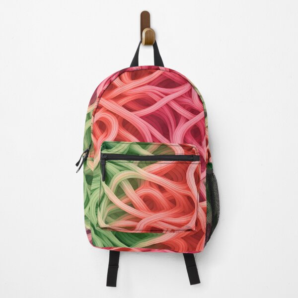 Item preview, Entwined Elegance: Pink and Green Abstract Weave designed and sold by VectorPlace.