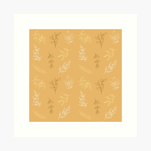Item preview, Yellow Leaves Pattern designed and sold by MyMushroomGrove.