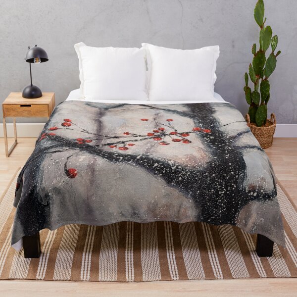 Item preview, Crimson Berries in the Snow designed and sold by Laura King Fine Arts.