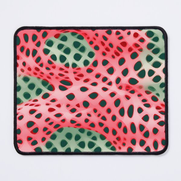 Item preview, Coral Matrix: Red and Green Abstract Network designed and sold by VectorPlace.