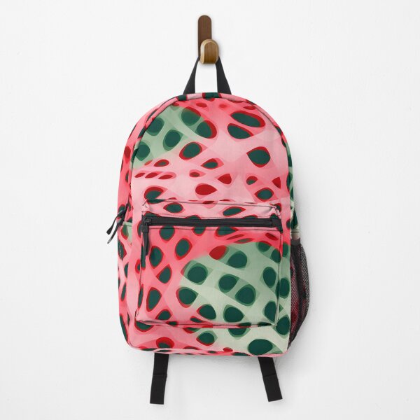 Item preview, Coral Matrix: Red and Green Abstract Network designed and sold by VectorPlace.