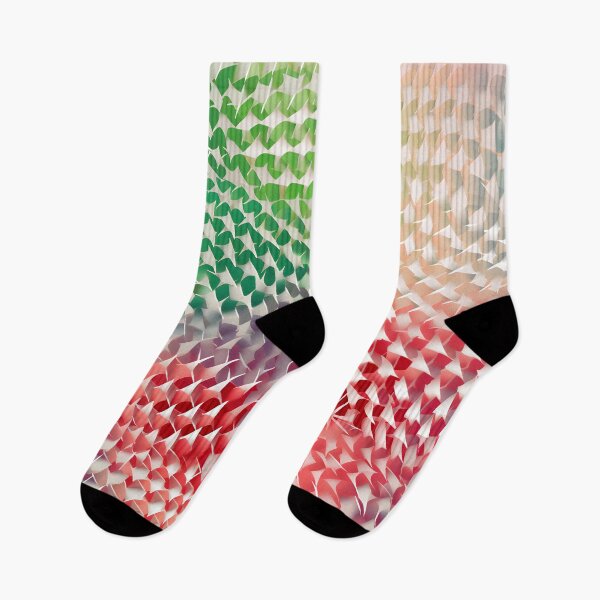 Item preview, Spectral Mosaic: Abstract Red-Green Gradient Pattern designed and sold by VectorPlace.