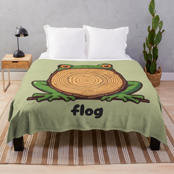 Item preview, flog - la cruz punny de la rana y el tronco designed and sold by Sir Meow Meow.