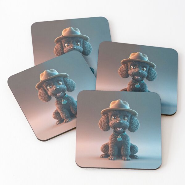 Item preview, Cute smiling cartoon Poodle dog designed and sold by Colorful-Worlds.