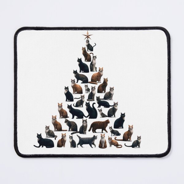 Item preview, cat Christmas tree designed and sold by VigorVilla.