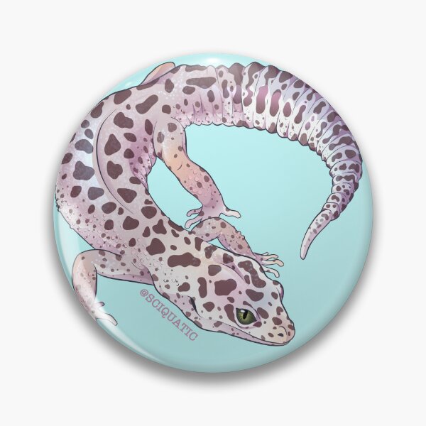 Item preview, Blizzard Leopard Gecko illustration by @Sciquaric designed and sold by Sciquatic-Arts.