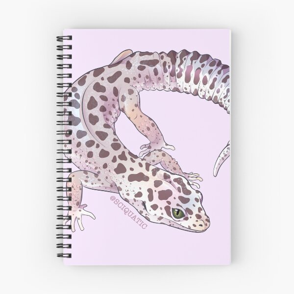 Item preview, Blizzard Leopard Gecko illustration by @Sciquaric designed and sold by Sciquatic-Arts.