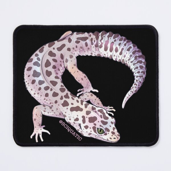 Item preview, Blizzard Leopard Gecko illustration by @Sciquaric designed and sold by Sciquatic-Arts.