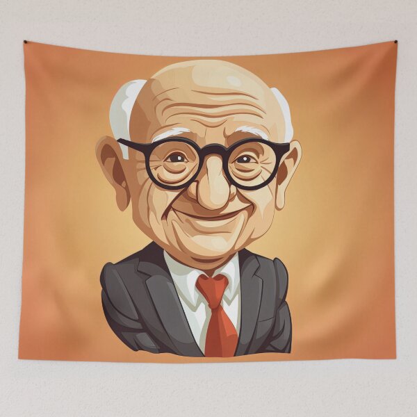 Item preview, Milton Friedman | cute style designed and sold by ComicsFactory.