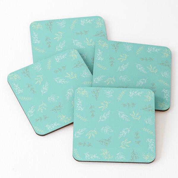 Item preview, Blue Leaves Pattern V2 designed and sold by MyMushroomGrove.