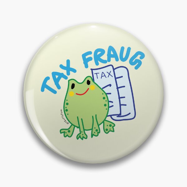 Item preview, Funny cute tax fraud frog pun designed and sold by fluffyfamcraft.