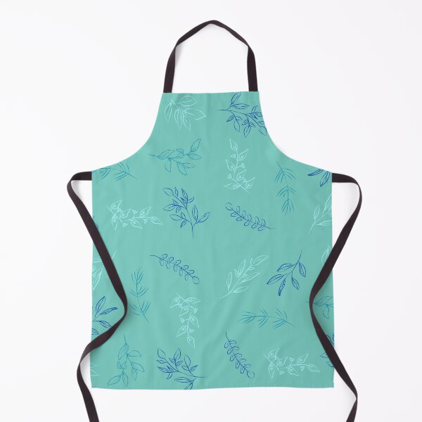 Item preview, Blue Leaves Pattern designed and sold by MyMushroomGrove.