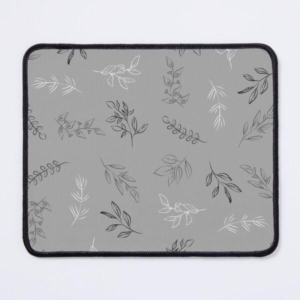 Item preview, Gray Leaves Pattern designed and sold by MyMushroomGrove.