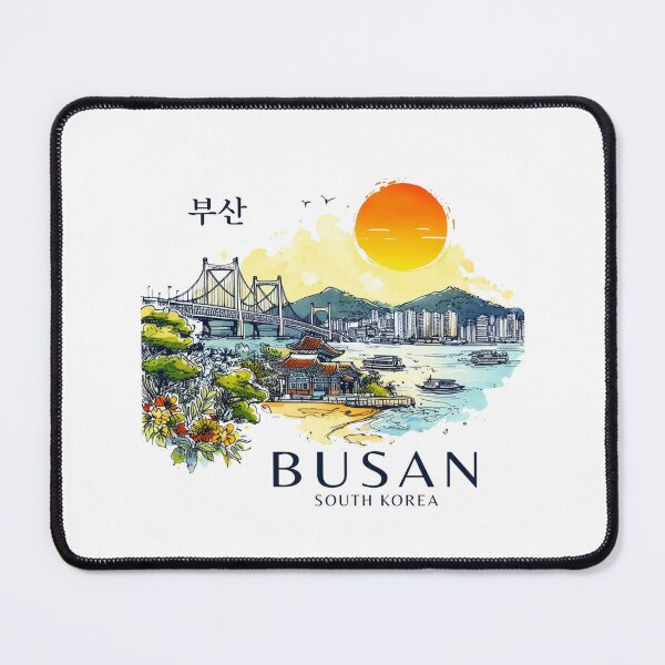Item preview, Busan South Korea Watercolor designed and sold by PaintMeWorld.
