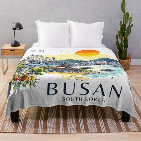 Item preview, Busan South Korea Watercolor designed and sold by PaintMeWorld.