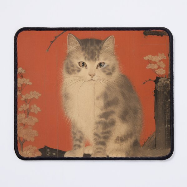 Item preview, Cherry Blossom Chateau: Where Cats Contemplate the Cycles of Life designed and sold by kawaiidoodlesuk.