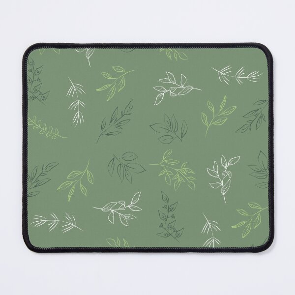 Item preview, Green Leaves Pattern designed and sold by MyMushroomGrove.