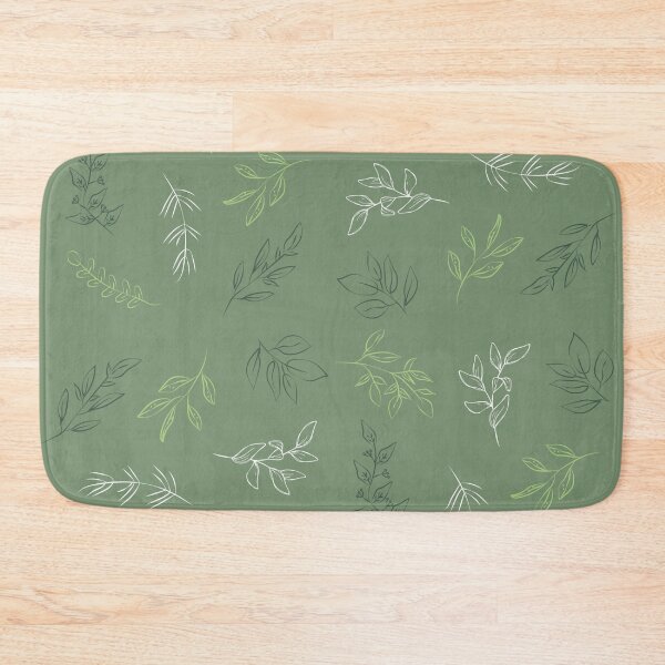 Item preview, Green Leaves Pattern designed and sold by MyMushroomGrove.