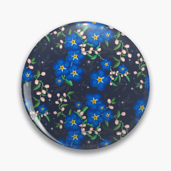 Item preview, Forget-Me-Not Floral - Blue designed and sold by JaselviiStudio.