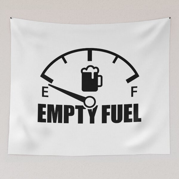 Item preview, Beer Empty Fuel Gauge (black) designed and sold by VEB Ostladen.