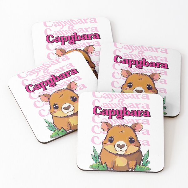 Item preview, cute Capybara pixel art designed and sold by D-fineShop.