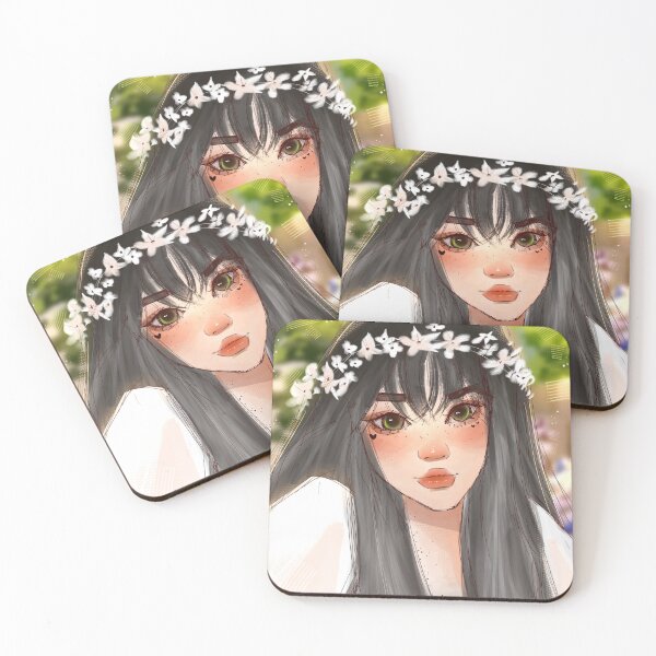 Item preview, Manhua girl with flower crown designed and sold by Lily wang.