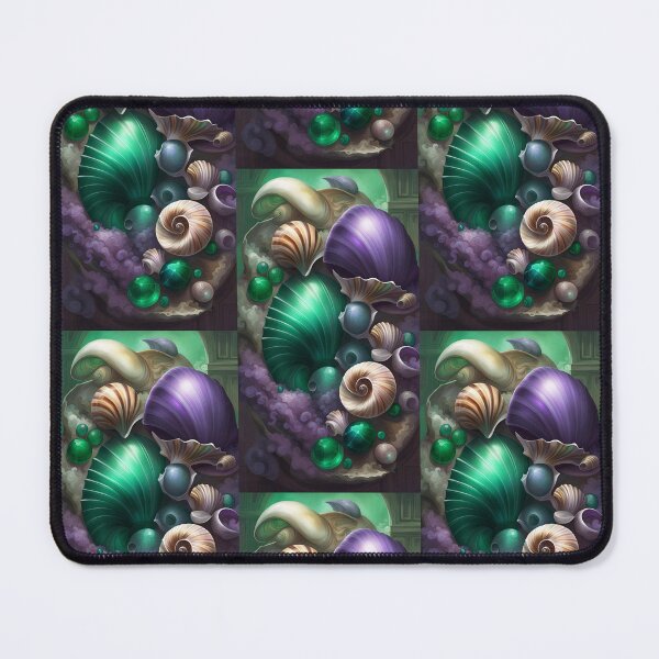 Item preview, iridescent emerald and amethyst shells and shells, like jewels of the sea designed and sold by Creativesphotos.