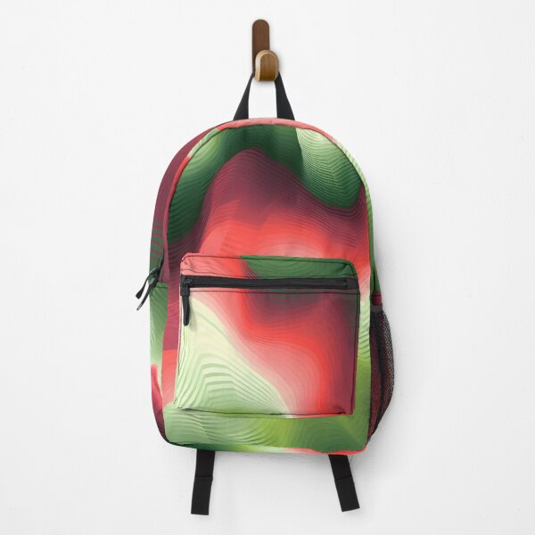 Item preview, Emerald and Ruby Rhythms: Abstract Wave Interplay designed and sold by VectorPlace.