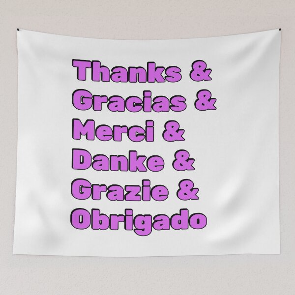 Item preview, Thank you - giving thanks in different languages - happy thanksgiving designed and sold by Inspirationmotivation.