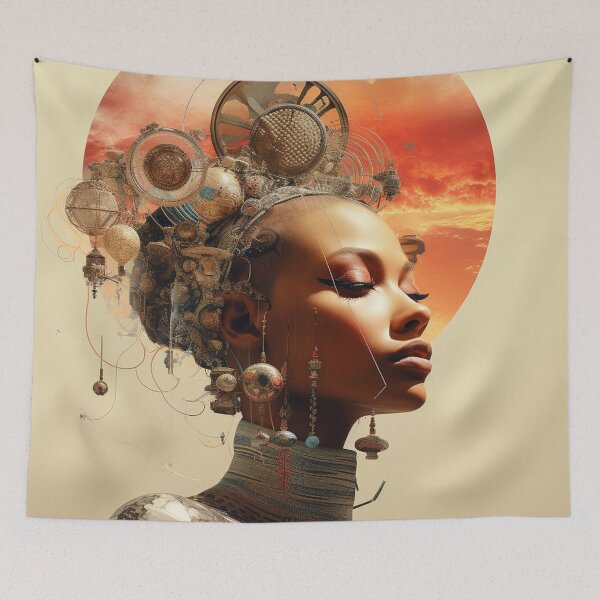Item preview, Afrofuturism Art designed and sold by MidJourneymen.