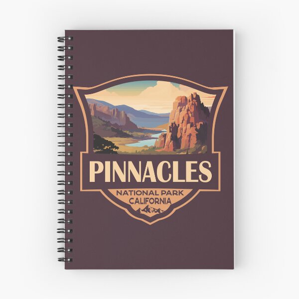Item preview, Pinnacles National Park Illustration Retro Badge designed and sold by KrisSidDesigns.