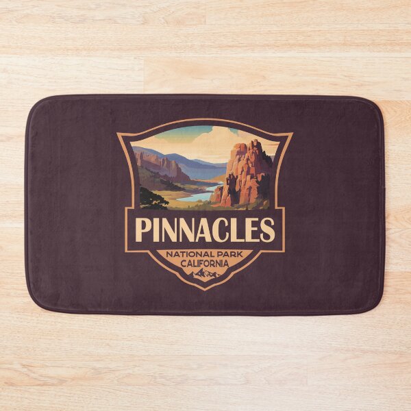 Item preview, Pinnacles National Park Illustration Retro Badge designed and sold by KrisSidDesigns.