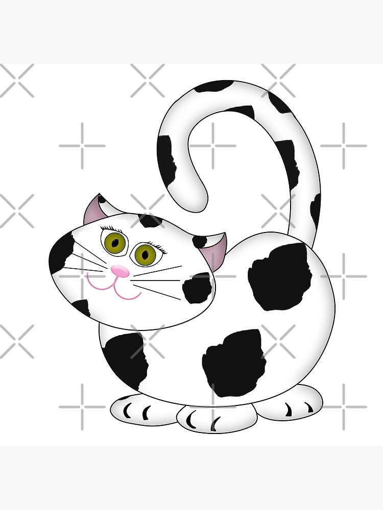 Black and white spotted cat orders