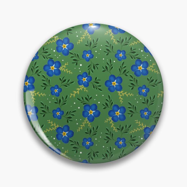 Item preview, Forget-Me-Not Floral Branch - Green designed and sold by JaselviiStudio.